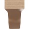 Ekena Millwork 4"W x 24"D x 8"H Thin Del Monte Rough Cedar Woodgrain TimberThane Corbel, Primed Tan CORUR04X24X08DELRCPR - alternate 5